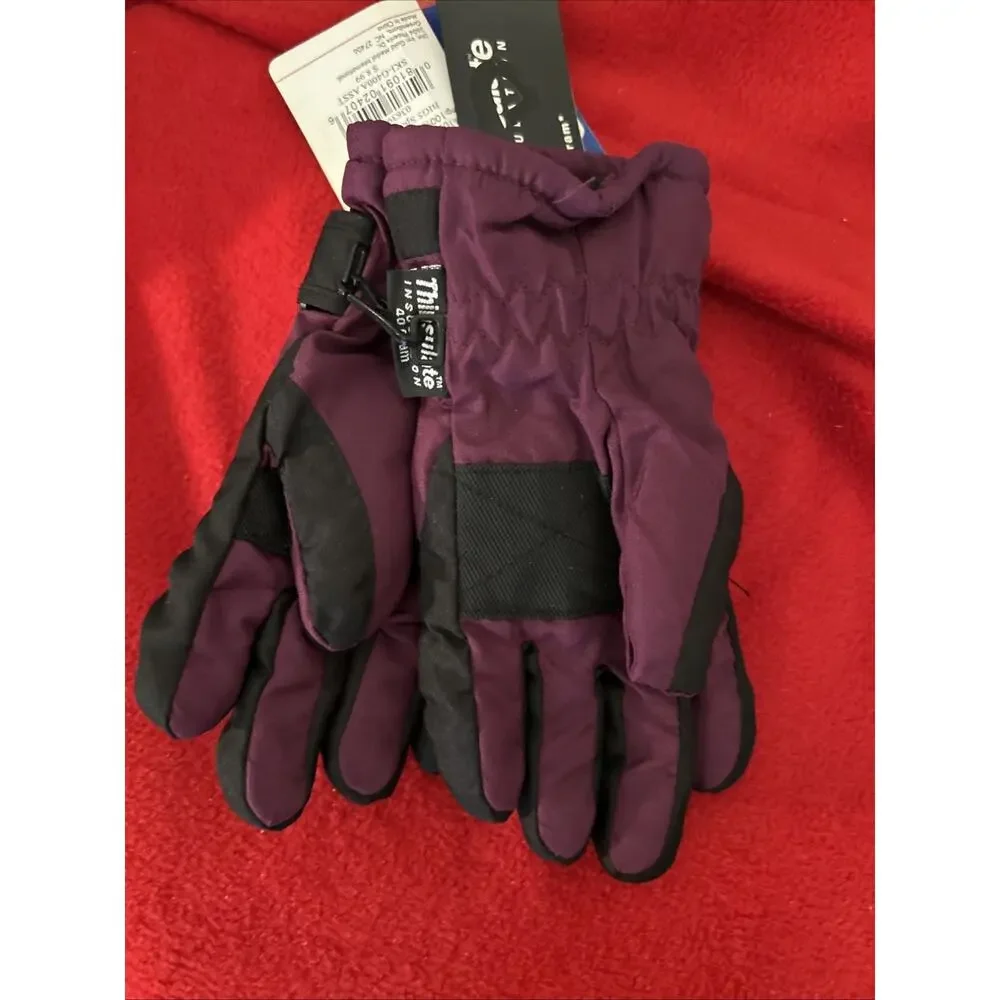 Girls Polar Extreme Thins are Insulation Gloves NWT Size 8-10 Purple